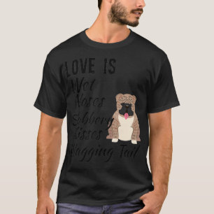 Camiseta O Velho Cão-Grande Inglês Dotou Um Cão Touro Desen