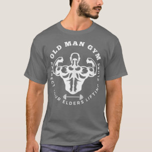 Camiseta O Velho Gym Respeita Os Vossos Mais Velhos Levanta
