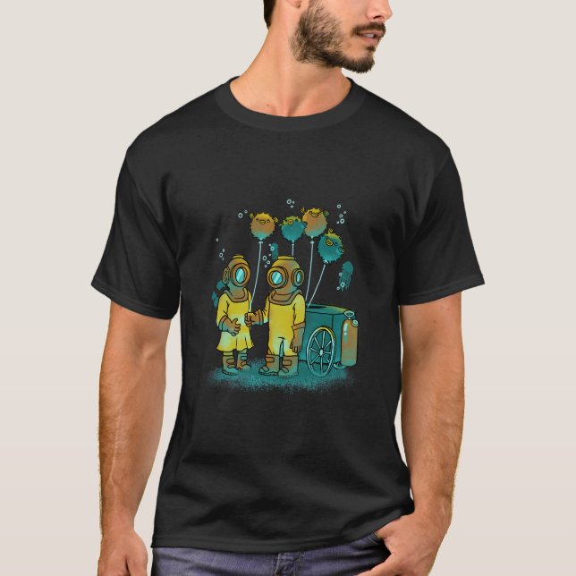 Camiseta O Vendedor de Peixe-balão (Frente)