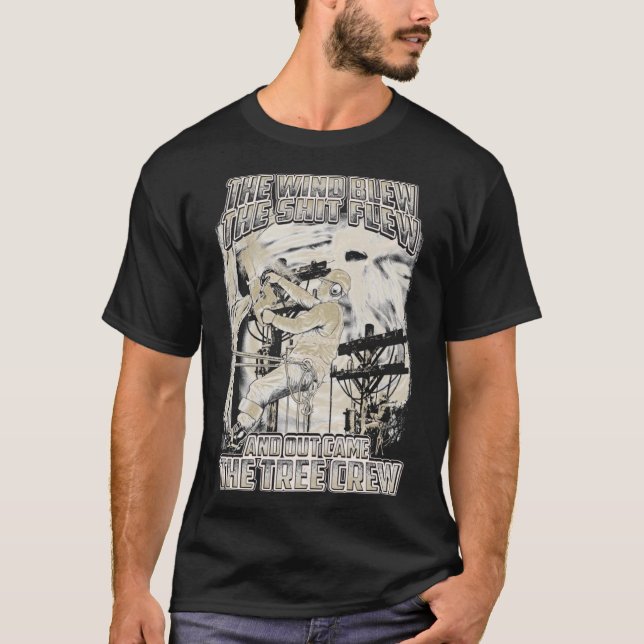 Camiseta O Vento Explodiu E Chegou Ao Alcance Da Árvore Tri (Frente)