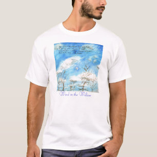 Camiseta "O vento nos salgueiros" verse na pintura