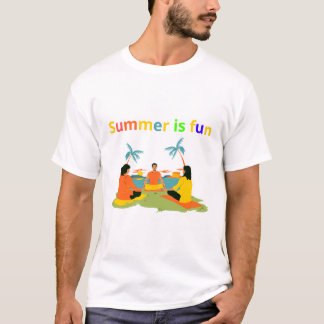 Camiseta O verão é divertido