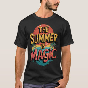 Camiseta O Verão é Mágico Incrível Divertido Verão
