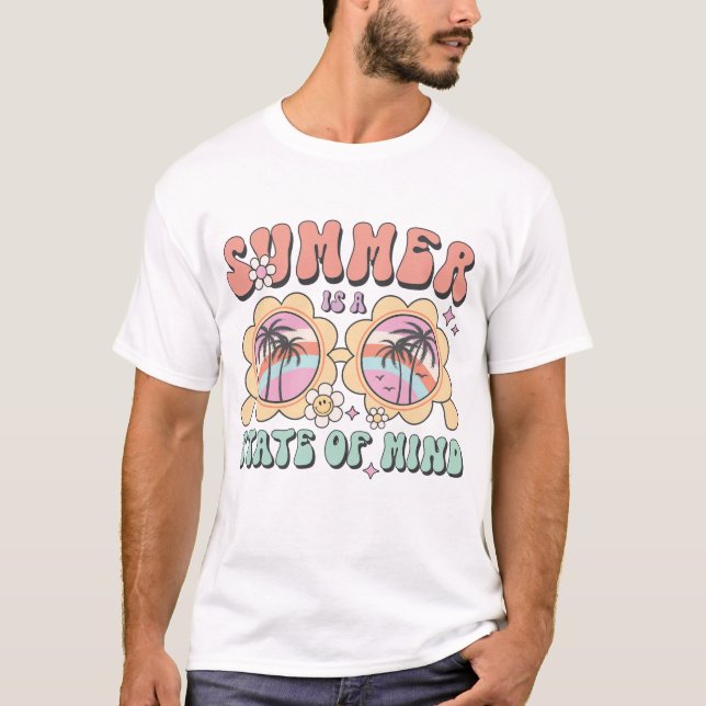 Camiseta O Verão É Um Estado De Mente (Frente)