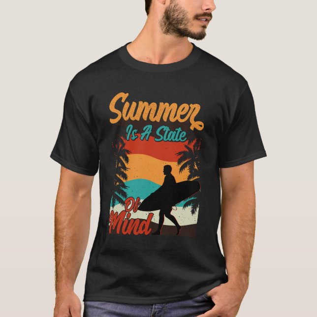 Camiseta O Verão É Um Estado De Mente (Frente)