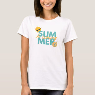 Camiseta O verão está chegando   Flor de margarida boêmia