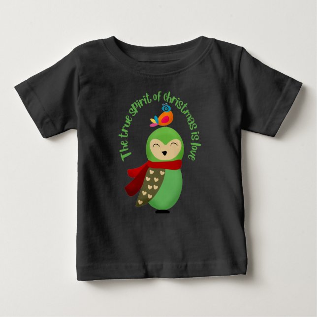CAMISETA O VERDADEIRO ESPÍRITO DO NATAL É O AMOR (Frente)