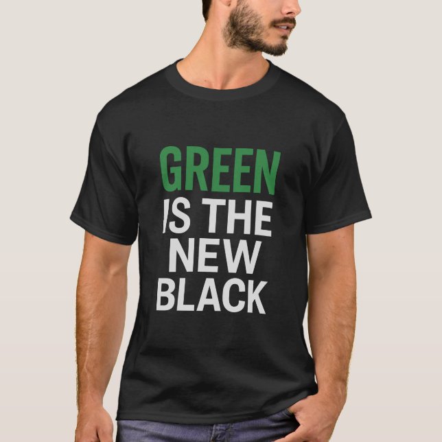 CAMISETA O VERDE É O NOVO PRETO (Frente)