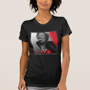 Camiseta O vermelho pontilha Marilyn