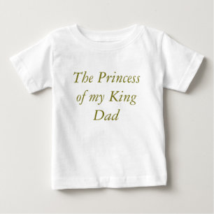 Camiseta O vestido de princesa para bebê