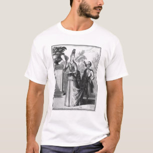 Camiseta O vestido do Noblewoman, fim do século XVII