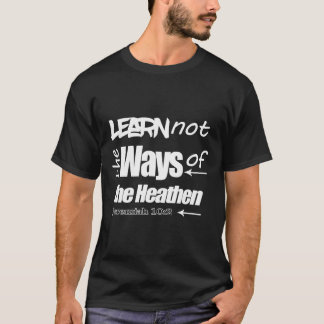 Camiseta O Vestuário Israelita Hebraico Não Aprende As Mane