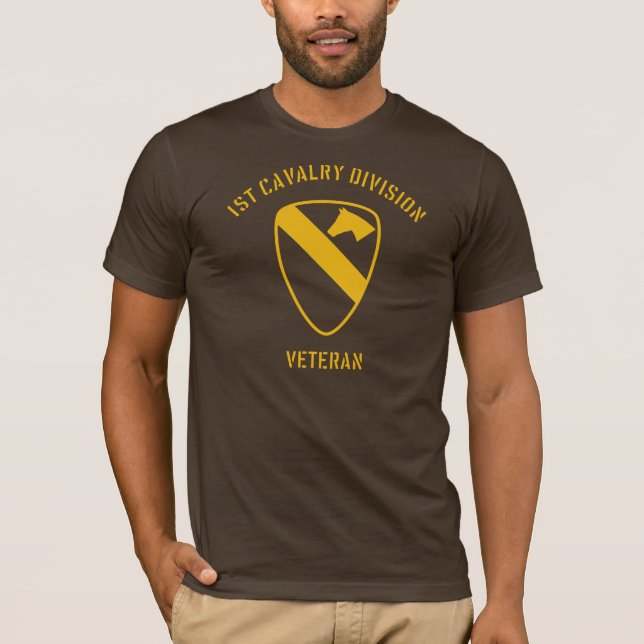 Camiseta ø Veterano da divisão da cavalaria (Frente)