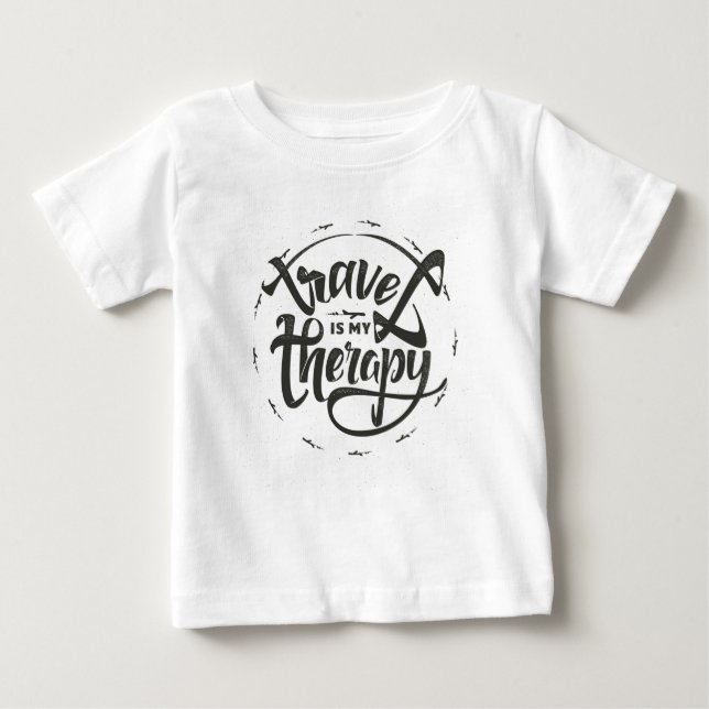 Camiseta O viagem é minha terapia (Frente)