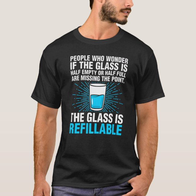 Camiseta O Vidro É Sarcástico Reembolsável (Frente)