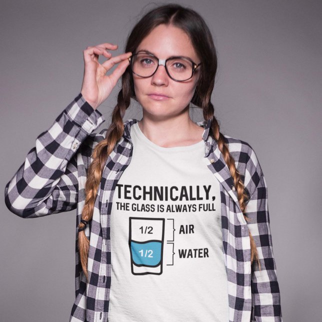 Camiseta O Vidro É Sempre Cheio (Criador carregado)