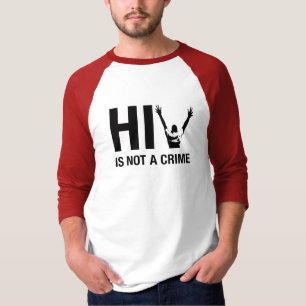 Camiseta O VIH não é um crime - a consciência estigma do VI