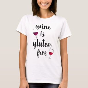 Camiseta O vinho é sem glúten