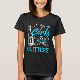 Camiseta O Vinho Engraçado, as rolhas de esnobe são para os