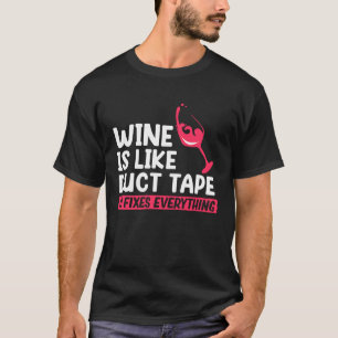 Camiseta O Vinho Fixa Tudo O Que O Bebê Do Bebendo Diz Gr