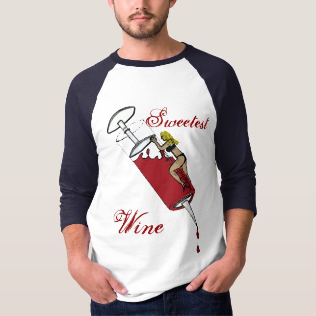Camiseta O vinho o mais doce (Frente)