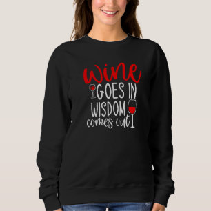 Camiseta O Vinho Sai Na Sabedoria Sai Do Bebendo Do Vinho