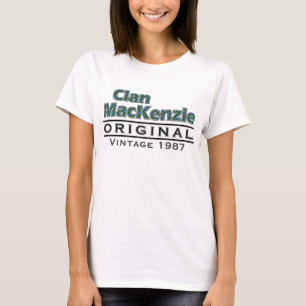 Camiseta O vintage de MacKenzie do clã personaliza seu