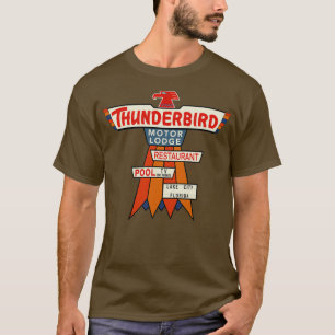 Camiseta O Vintage Thunderbird Motel Sinal