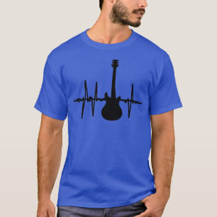 Camiseta O violão é meu tocador de guitarra de batimento ca