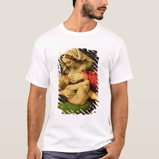 Camiseta O Virgin do coxim verde, 1507-10 (Frente)