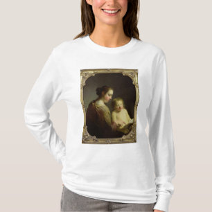 Camiseta O Virgin que ensina o cristo infantil para ler