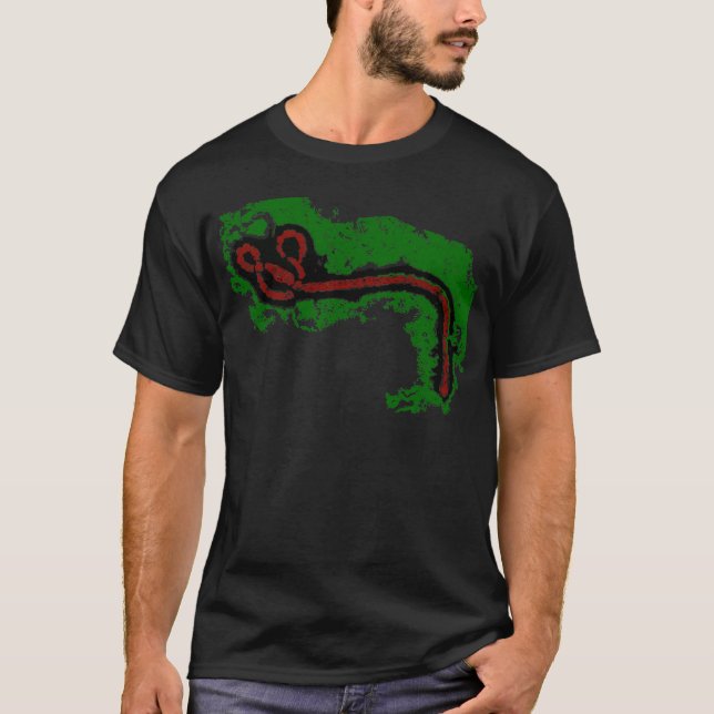 Camiseta O vírus de Ebola (Frente)