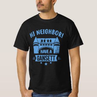 Camiseta O Vizinho Tem Um Presente De Estilo Retro Gansett