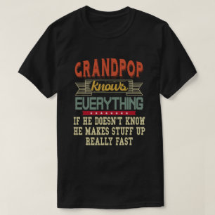 Camiseta O Vô Sabe Tudo Presente Divertido para Avô