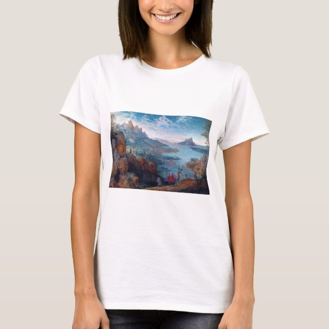 Camiseta O voo para o Egito, Pieter Bruegel (Frente)