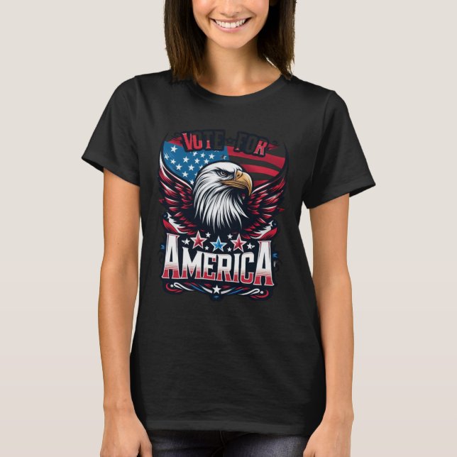 Camiseta O voto promete um vislumbre no poder (Frente)
