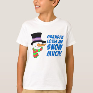 Camiseta O vovô ama-me neve muito