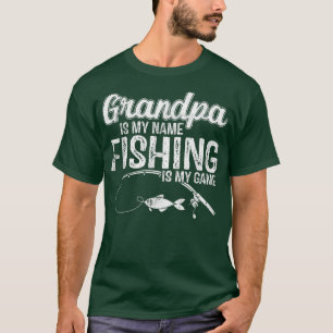 Camiseta O Vovô Chama-Se Pesca É O Meu Dia de os pais De Jo
