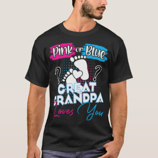 Camiseta O vovô, cor-de-rosa ou Excelente azul, ama-te a gr