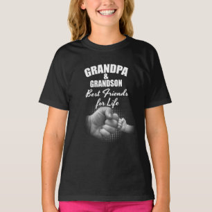 Camiseta O vovô e o neto são os melhores amigos da vida