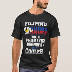 Camiseta O vovô filipino gosta de um vovô regular somente