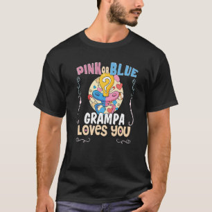 Camiseta O vovô rosa ou azul ama você o melhor vovô já