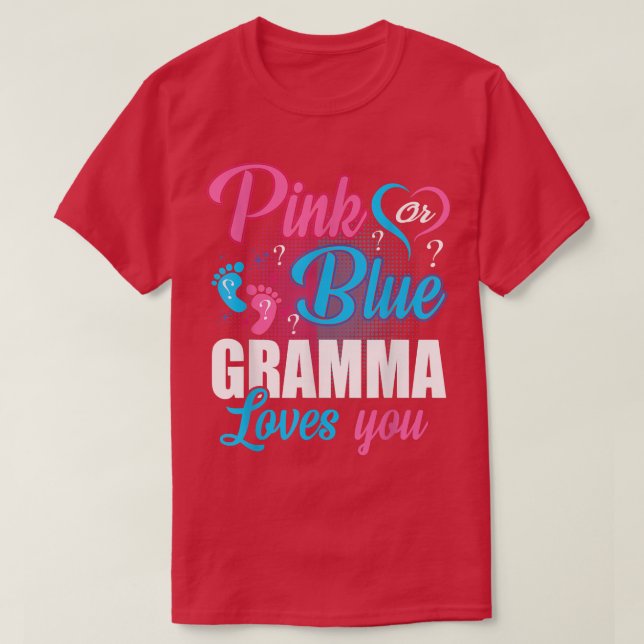 Camiseta O Vovô Rosa Ou Azul Te Ama Sexo A Revelação Do Beb (Frente do Design)