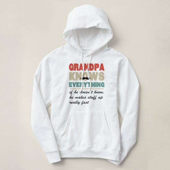 Camiseta O vovô sabe tudo. (Frente do Design)