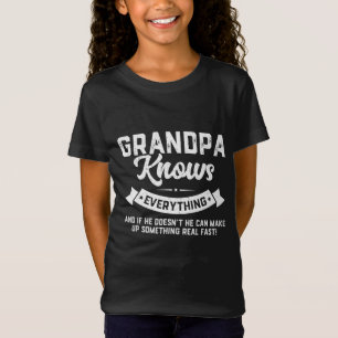 Camiseta O vovô sabe tudo do 60º presente engraçado do pai