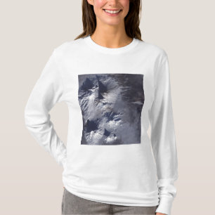 Camiseta O vulcão de Bezymianny exibe uma pena modesta