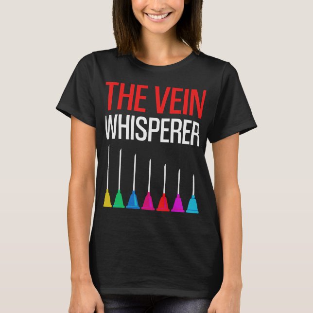 Camiseta O Whisperer da veia engraçado (Frente)