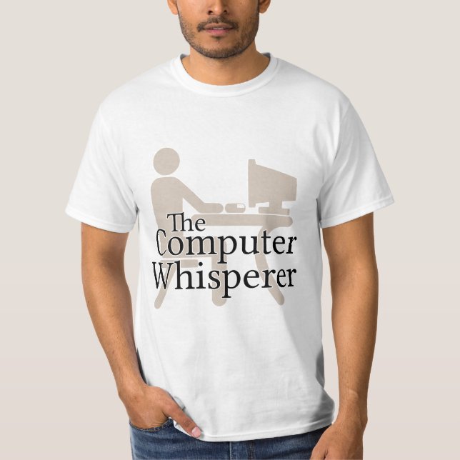 Camiseta O Whisperer do computador (Frente)