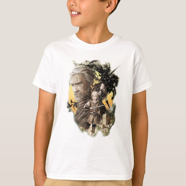Camiseta o Witcher, ciri, yennefer, caça selvagem (Frente)