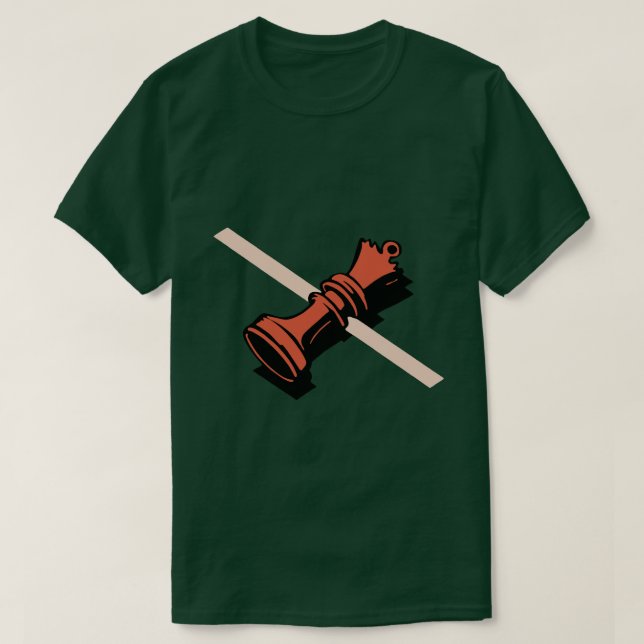 Camiseta O Xadrez da Rainha (Frente do Design)